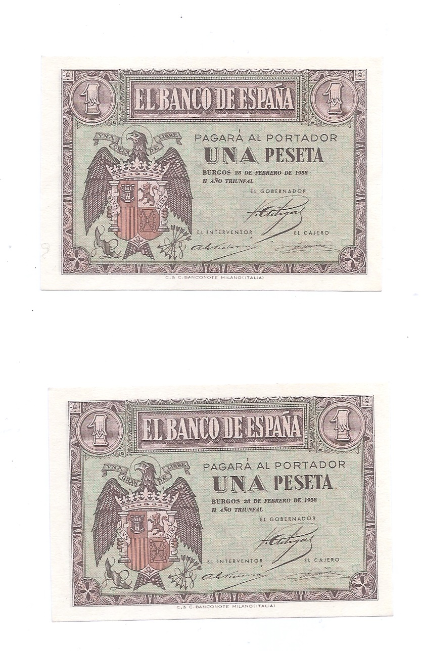  ESTADO ESPAÑOL AÑO 1938 DE 1 PTS